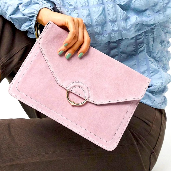 ASOS Handbags - ASOS Suede Clutch Bag
